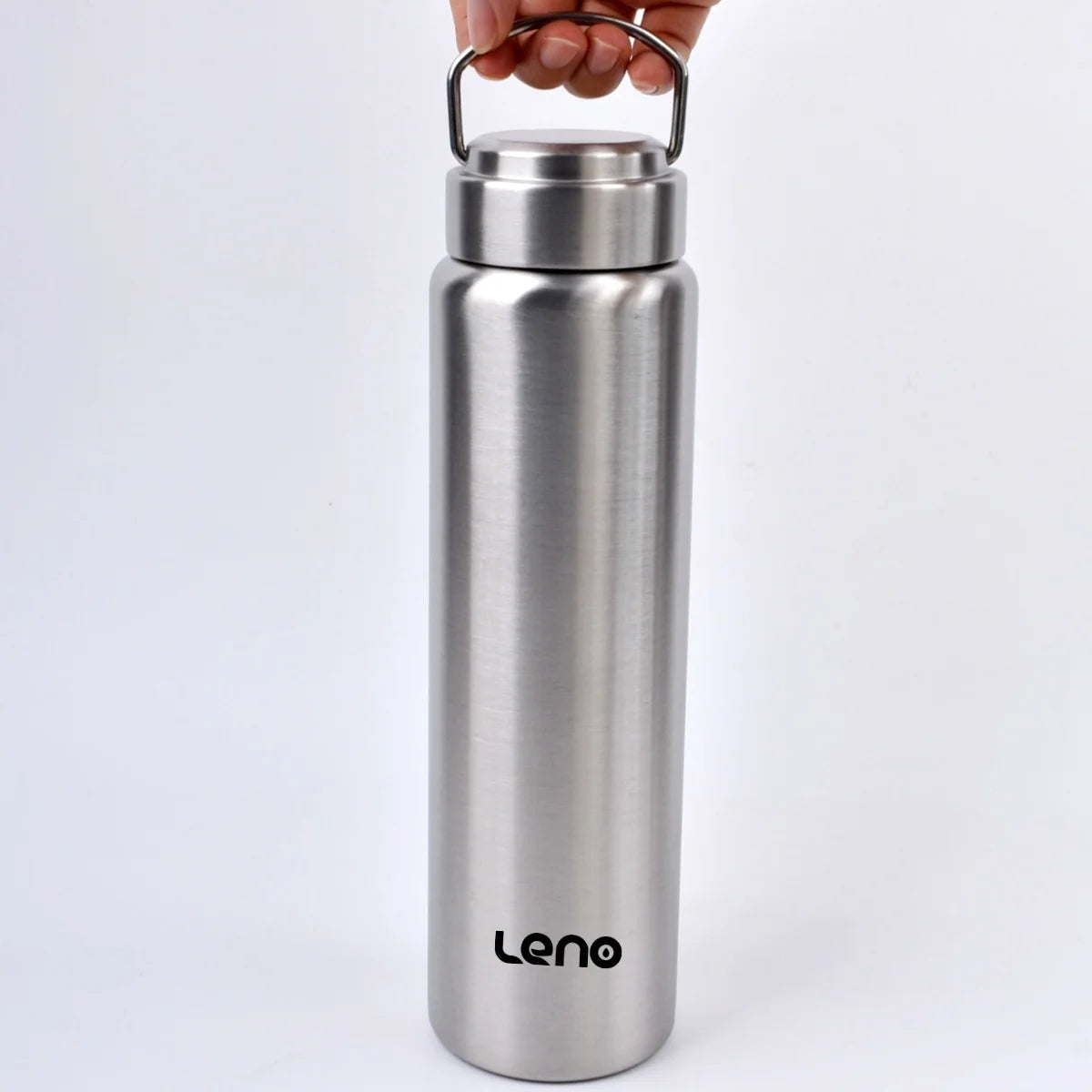 1pc Large Capacity Stainless Steel Sport Water Bottle Single-layer Rugged Water Cup Metal Bottle Drinkware Camping Sports Gym Beargoods