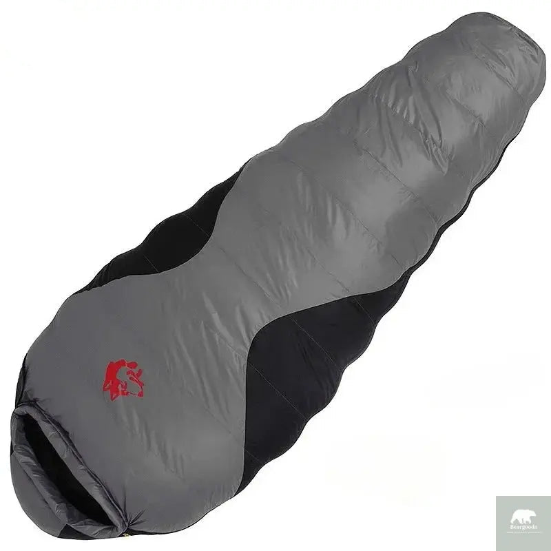 JUNGLE KING CY660 4 Seasons 3 Kinds of Thickness Camping Travel Hiking White Duck Down Feather Filled Mummy Down Sleeping Bags Beargoods
