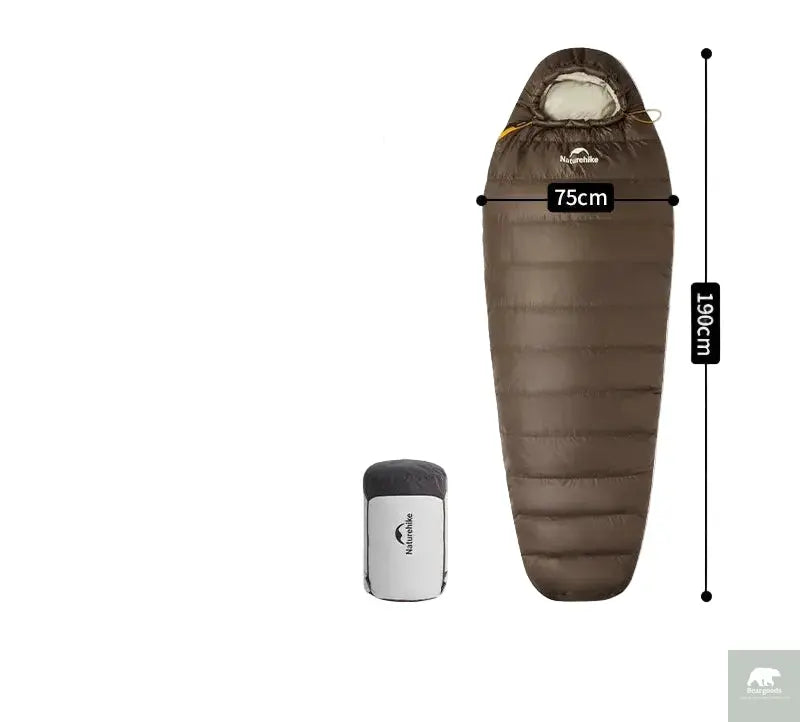 Naturehike Snowbird Camping Duck Down Sleeping Bag Adult Mummy Down Warm Sleeping Bag Ultralight Camping Quilt Sleeping Bags Beargoods