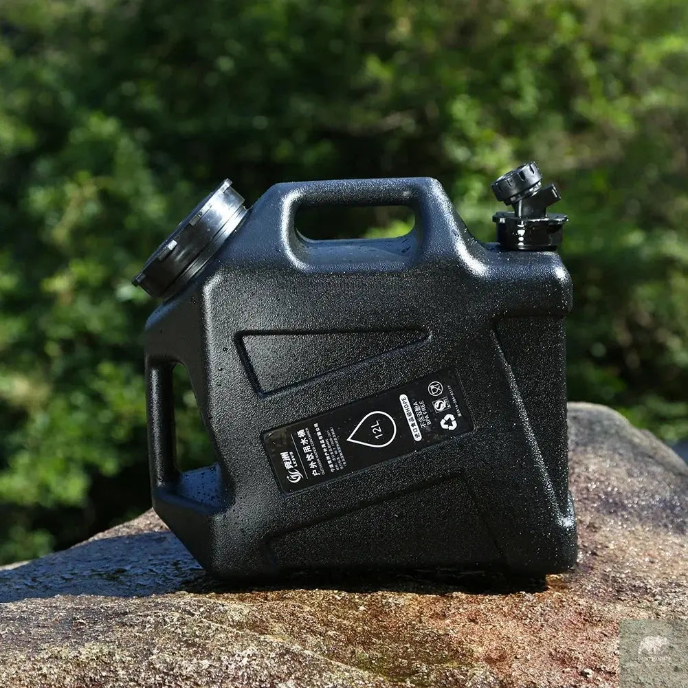12L Camping Water Container Outdoor Water Bucket Large Capacity Portable Water Bag Detachable Faucet Picnic Drive Water Tank Beargoods