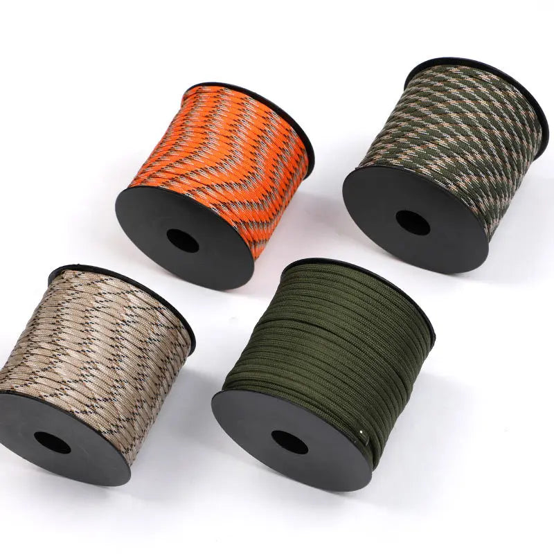 50 M 1 Roll4 Mm 7 Stand Cores Paracord for Survival Parachute Cord Lanyard Camping Climbing Camping Rope Hiking Clothesline Beargoods