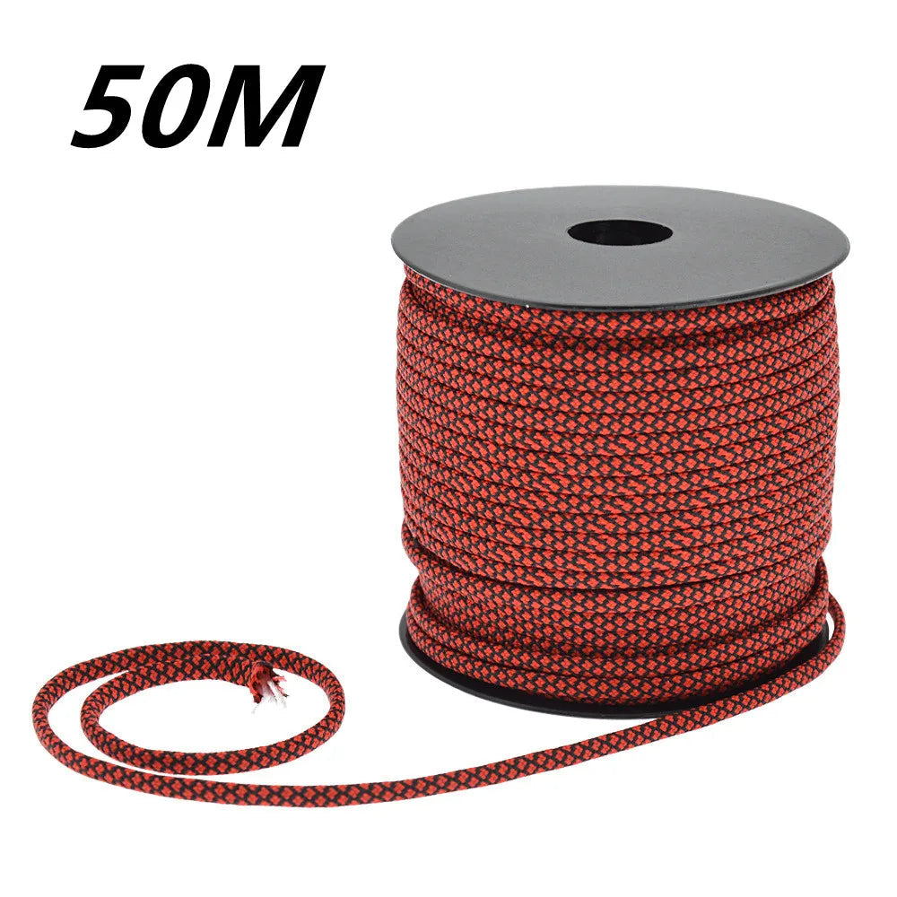 50 M 1 Roll4 Mm 7 Stand Cores Paracord for Survival Parachute Cord Lanyard Camping Climbing Camping Rope Hiking Clothesline Beargoods