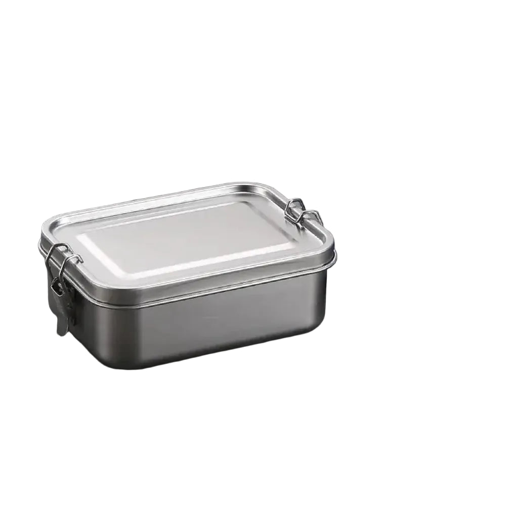 Stainless Steel Bento Box Metal Lunch Box Food Storage Containers with Lockable Clips Lunch Snack Boxes for Work,School Beargoods