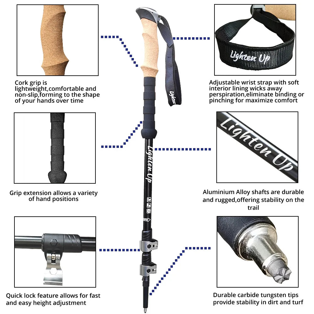 Aluminium Alloy Trekking Poles Beargoods