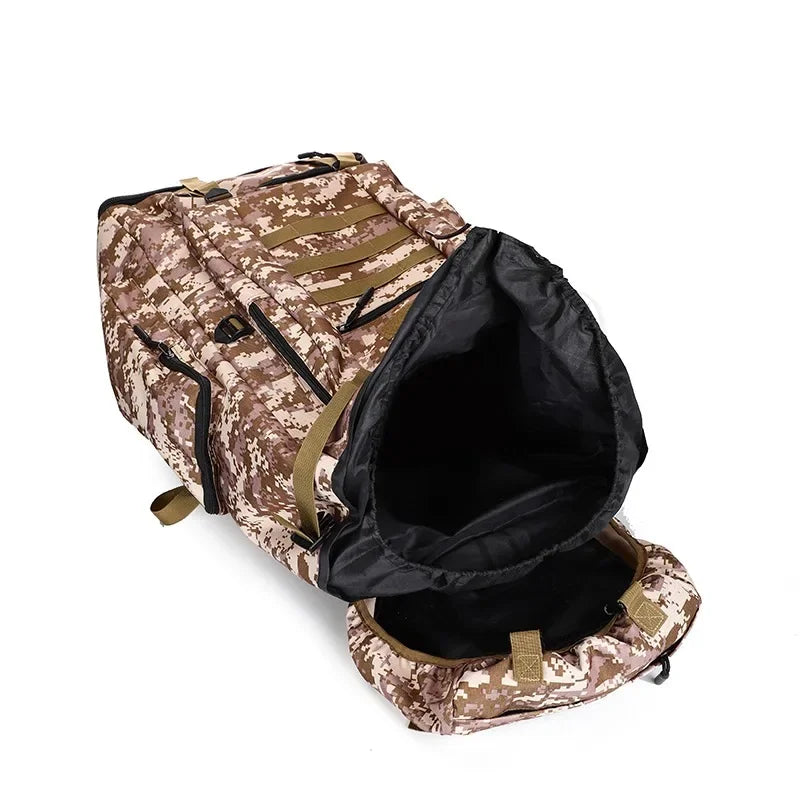 80L/100L Mountaineering Bag Climb Bag Tactical Backpacks Large Backpack Outdoors Hiking Camping Travel Bags Beargoods