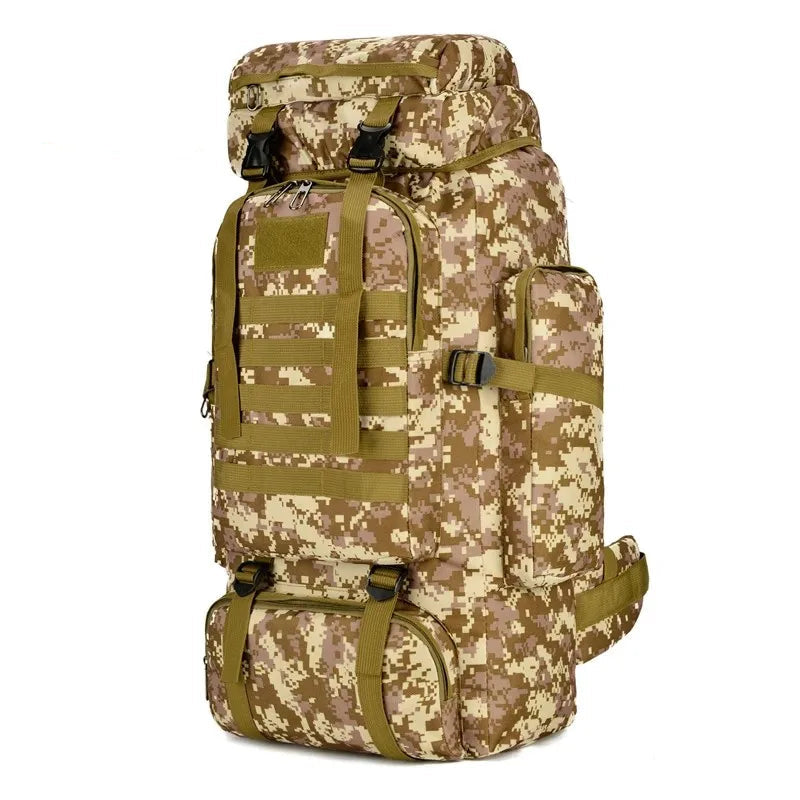 80L/100L Mountaineering Bag Climb Bag Tactical Backpacks Large Backpack Outdoors Hiking Camping Travel Bags Beargoods