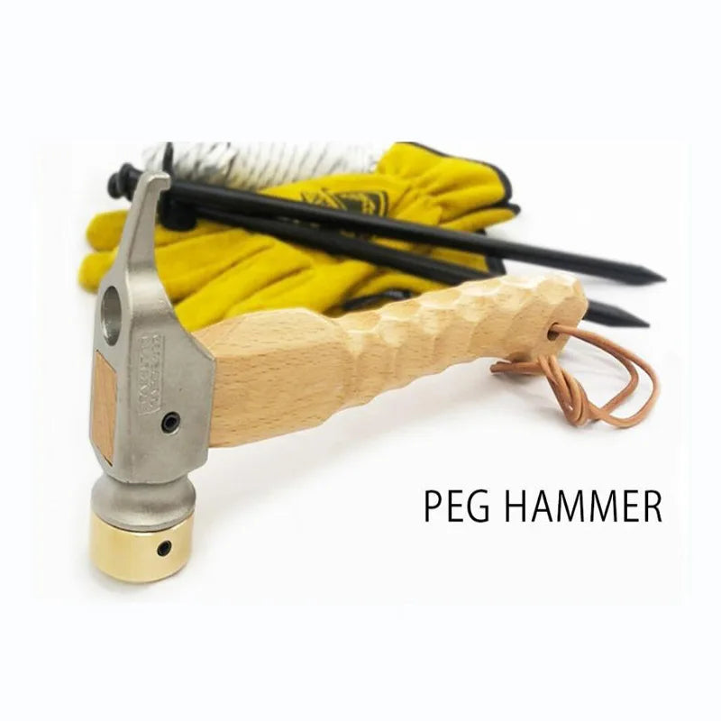 mutifunction stainless steel copper claw hammer for tent pulling out nail camping working hiking tools accessories out door Beargoods