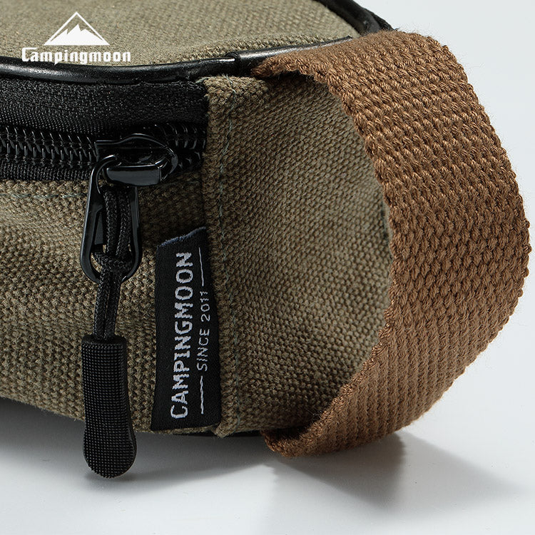 CAMPINGMOON S220-B Canvas Mini Bag 21x15x9cm Outdoor Camping Custom Pear Shape Lunch Food Delivery Food Grade PP Box Beargoods