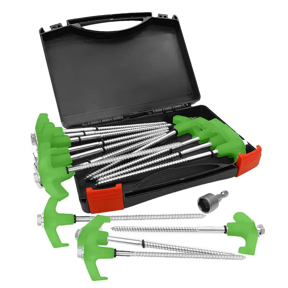 Screw in Tent Stakes 15pcs Beargoods