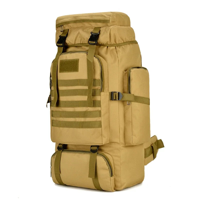 80L/100L Mountaineering Bag Climb Bag Tactical Backpacks Large Backpack Outdoors Hiking Camping Travel Bags Beargoods