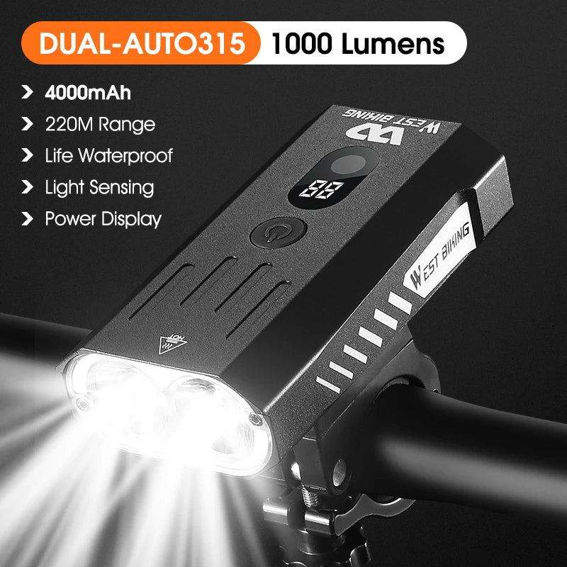 1600 Lumen Dual LED Bike Light Beargoods