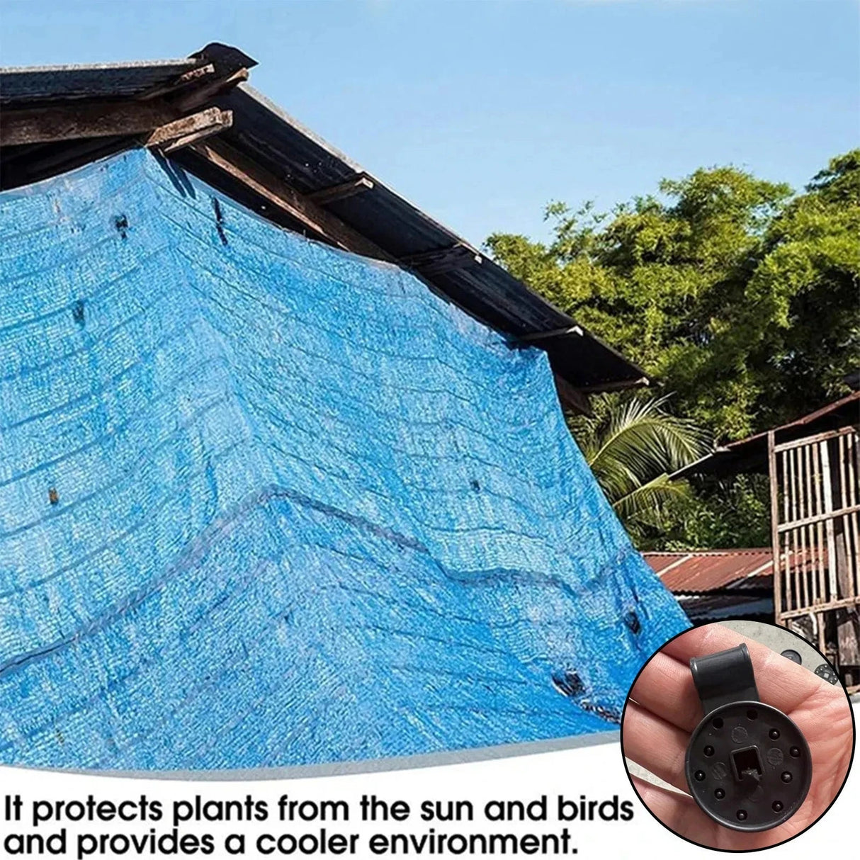 10/20/50100pcs Awning Plastic Clips Outdoor Shade Cloth Net Clip Camping Garden Tool Buildings Fence Net Fix Clamp Awning Hook Beargoods