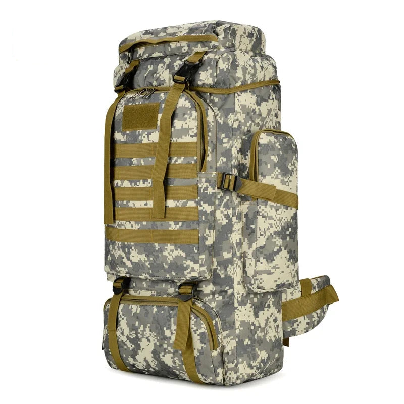 80L/100L Mountaineering Bag Climb Bag Tactical Backpacks Large Backpack Outdoors Hiking Camping Travel Bags Beargoods