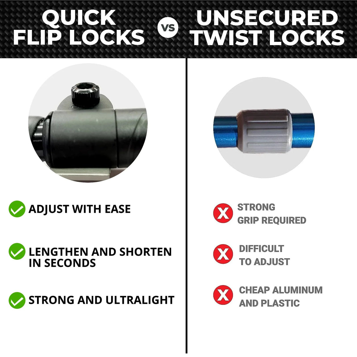 Aluminium Alloy Trekking Poles Beargoods