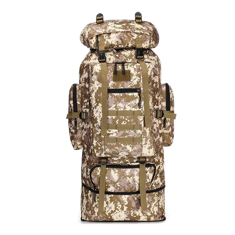80L/100L Mountaineering Bag Climb Bag Tactical Backpacks Large Backpack Outdoors Hiking Camping Travel Bags Beargoods