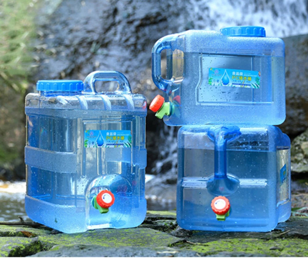 7.5/10/15L Drinking Water Container with Spigot Leakproof Camping Water Tank Large Capacity Water Storage Carrier for Hiking Car Beargoods