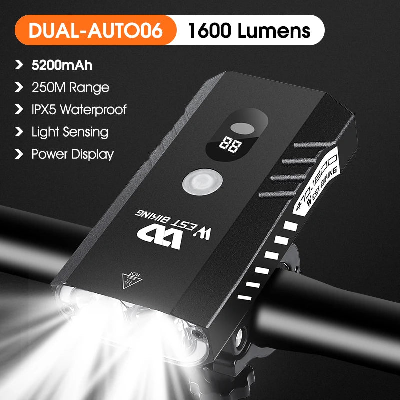 1600 Lumen Dual LED Bike Light Beargoods