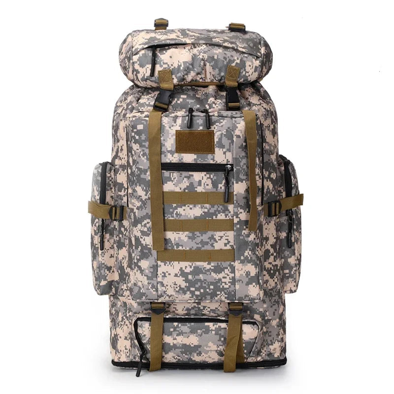 80L/100L Mountaineering Bag Climb Bag Tactical Backpacks Large Backpack Outdoors Hiking Camping Travel Bags Beargoods