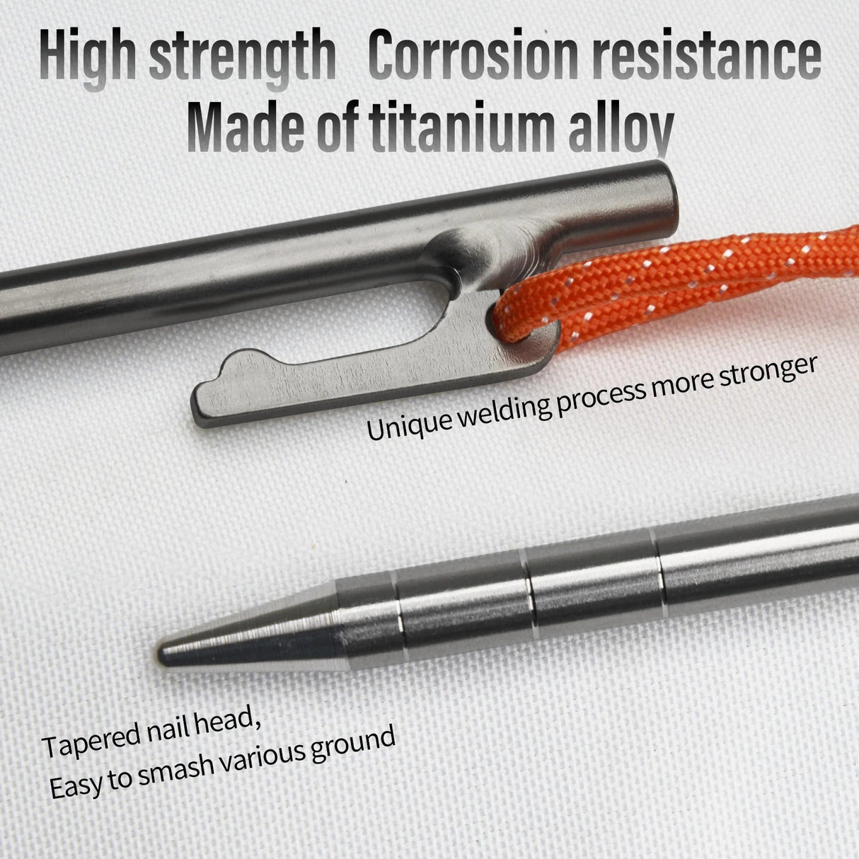 Titanium Alloy Tent Pegs Beargoods
