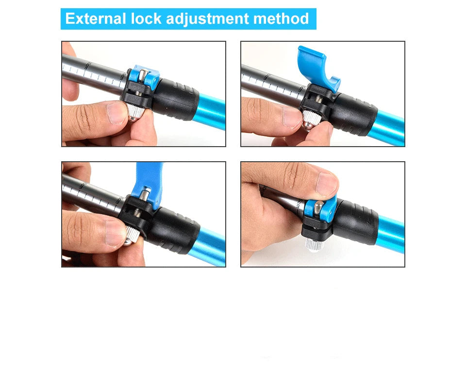 Naturehike 3 Node Adjustable Trekking Pole Ultralight Aluminum Alloy Telescopic Walking Hiking Climbing Sticks Adult Child Beargoods