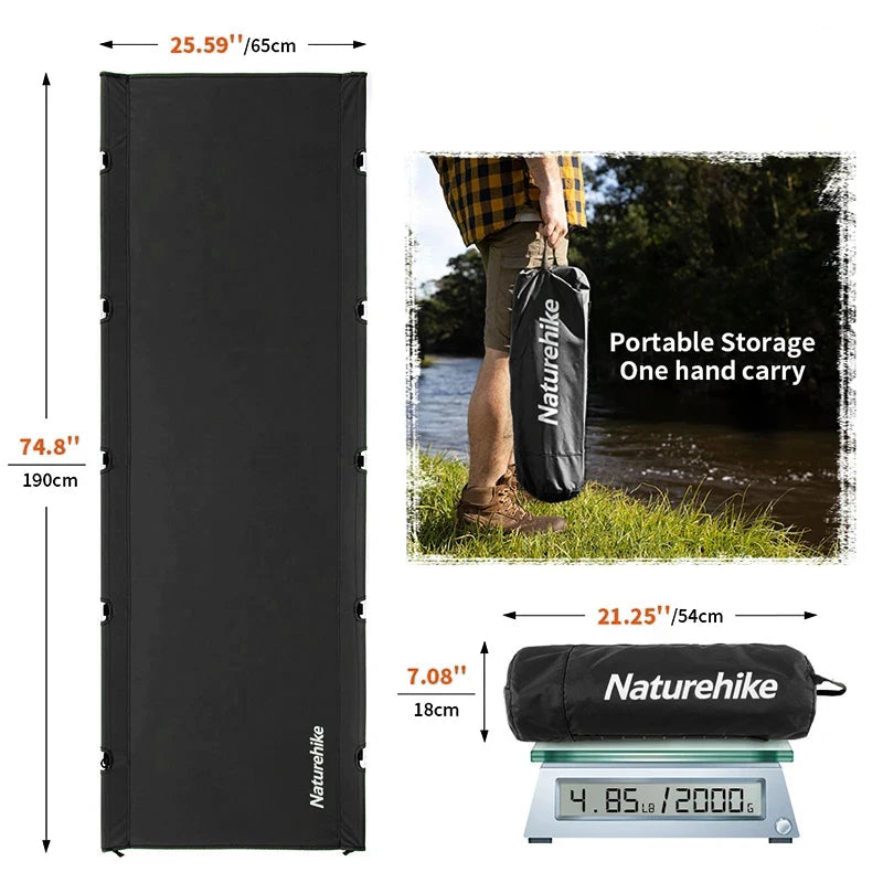 Naturehike XJC05 Camping Folding Bed Ultra Light Supplies Camping Bed Folding Cot Outdoor Hiking Supplies Bed Portable NH20JJ001 Beargoods