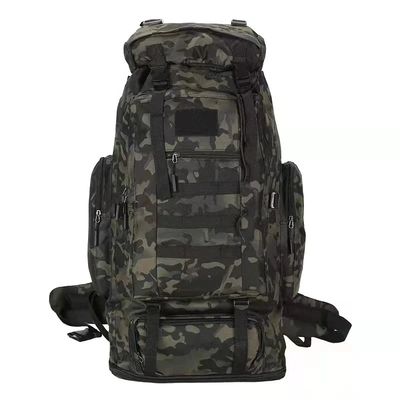 80L/100L Mountaineering Bag Climb Bag Tactical Backpacks Large Backpack Outdoors Hiking Camping Travel Bags Beargoods