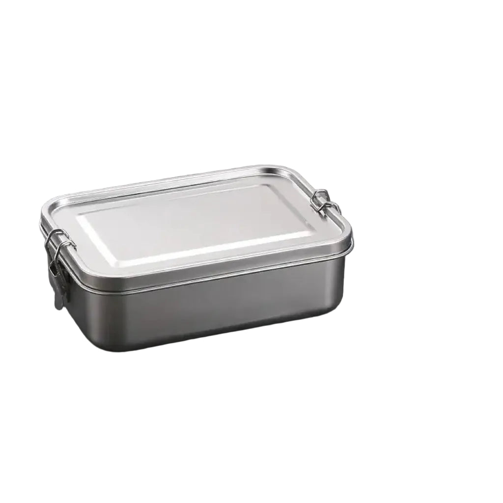 Stainless Steel Bento Box Metal Lunch Box Food Storage Containers with Lockable Clips Lunch Snack Boxes for Work,School Beargoods