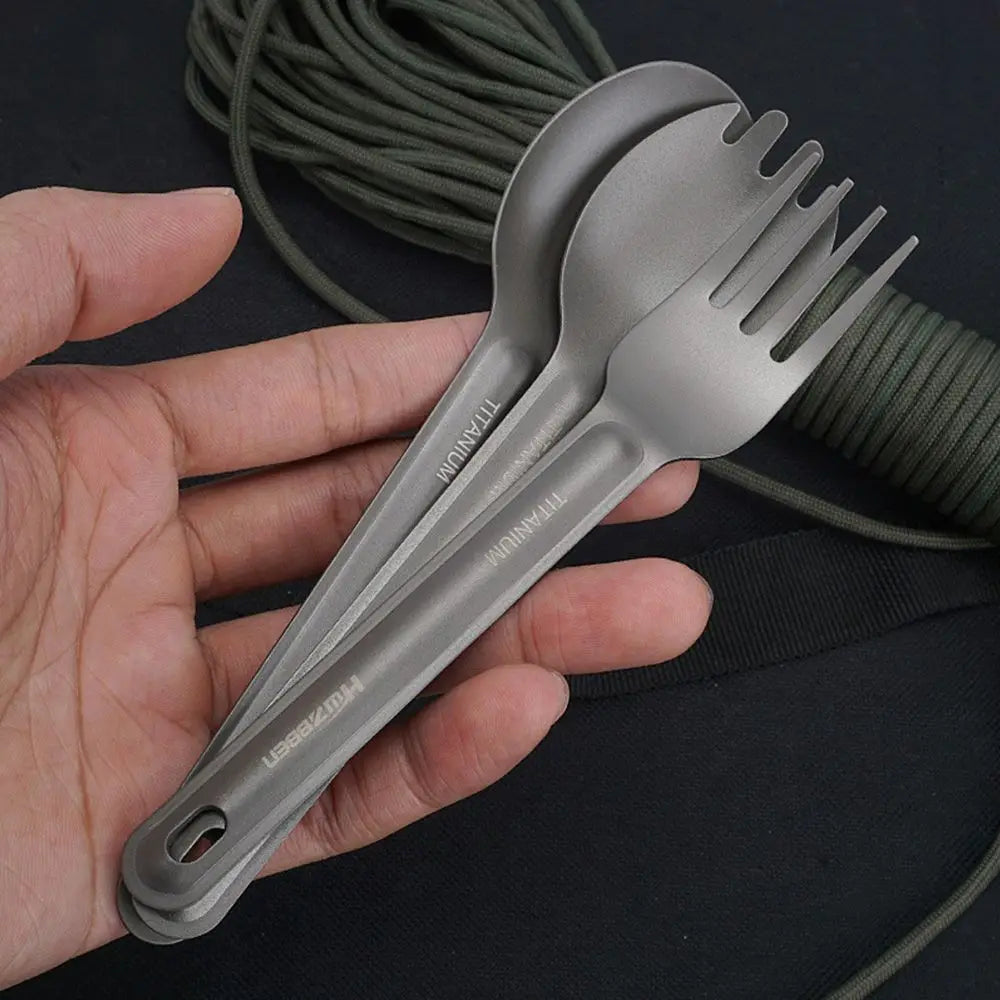 Titanium Outdoor Camping Ultralight Cookware Cutlery Beargoods