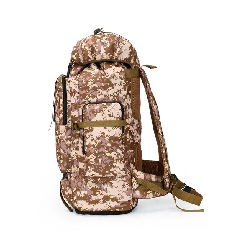 80L/100L Mountaineering Bag Climb Bag Tactical Backpacks Large Backpack Outdoors Hiking Camping Travel Bags Beargoods
