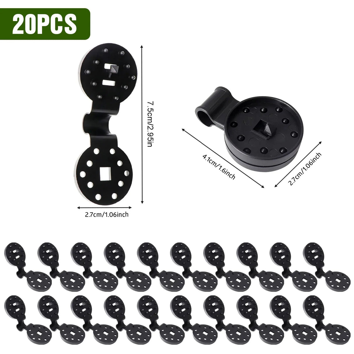 10/20/50100pcs Awning Plastic Clips Outdoor Shade Cloth Net Clip Camping Garden Tool Buildings Fence Net Fix Clamp Awning Hook Beargoods