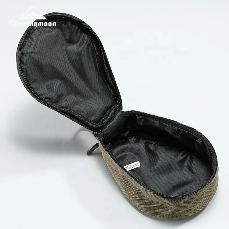 CAMPINGMOON S220-B Canvas Mini Bag 21x15x9cm Outdoor Camping Custom Pear Shape Lunch Food Delivery Food Grade PP Box Beargoods