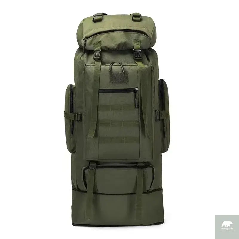 80L/100L Mountaineering Bag Climb Bag Tactical Backpacks Large Backpack Outdoors Hiking Camping Travel Bags Beargoods