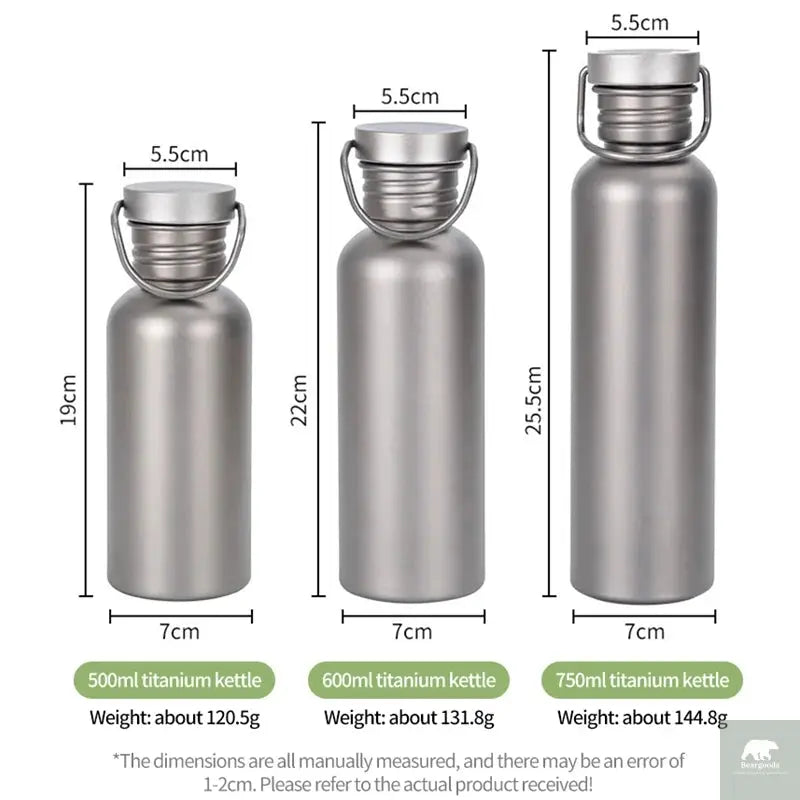 Titanium Water Bottle Beargoods