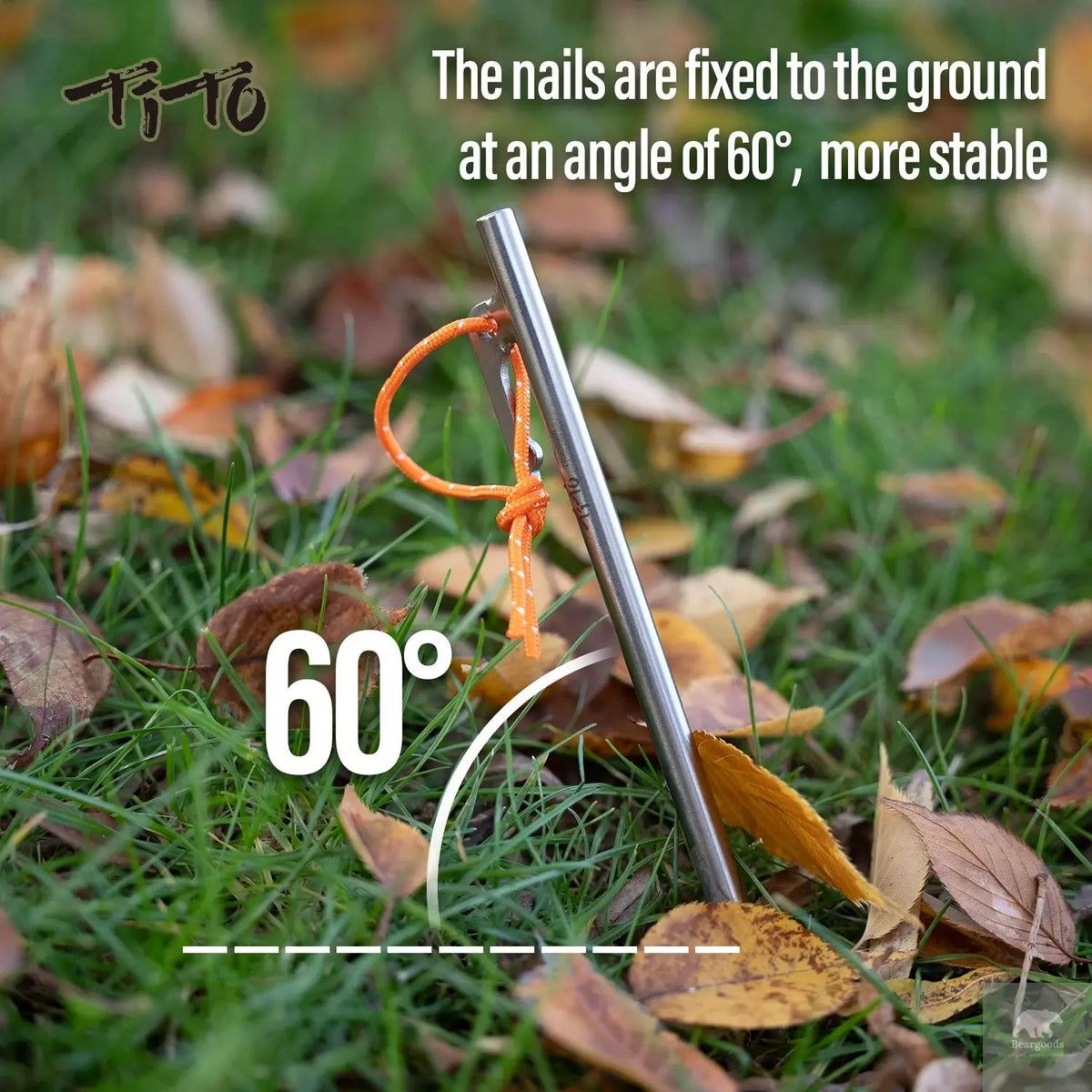 Titanium Alloy Tent Pegs Beargoods