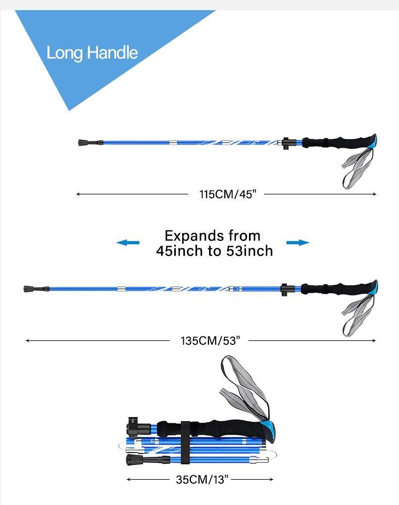 2 Piece Ultralight Trekking Poles Foldable - Beargoods 2 Piece Ultralight Trekking Poles Foldable Beargoods.co.uk 34.99 Beargoods