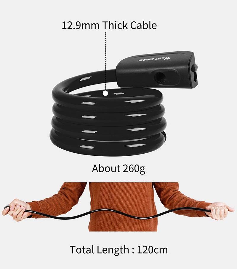 Cable Bike Lock 1.2m - Beargoods Cable Bike Lock 1.2m Beargoods.co.uk 19.99 Beargoods