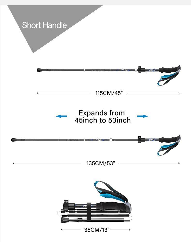 2 Piece Ultralight Trekking Poles Foldable - Beargoods 2 Piece Ultralight Trekking Poles Foldable Beargoods.co.uk 34.99 Beargoods