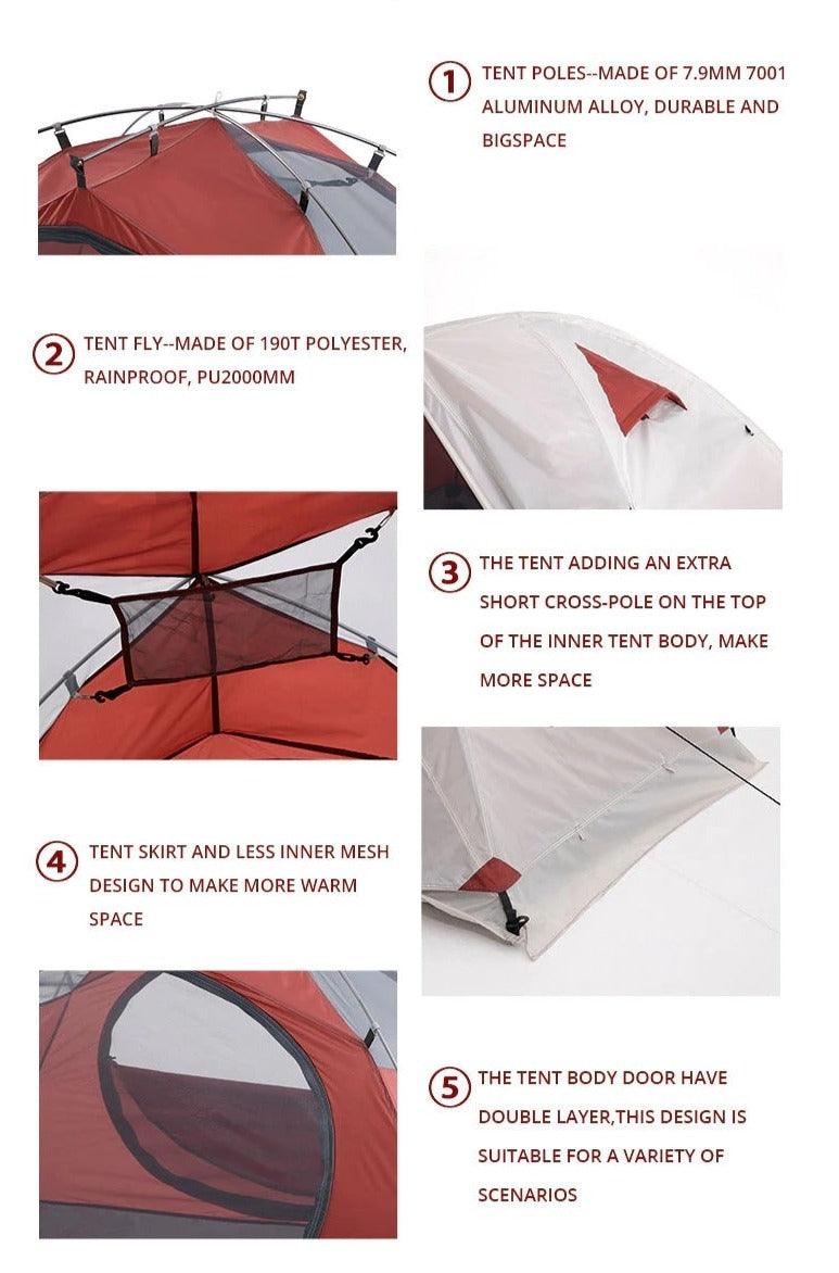 2-3 People Backpacking Tent - Beargoods 2-3 People Backpacking Tent Beargoods.co.uk 149.99 Beargoods