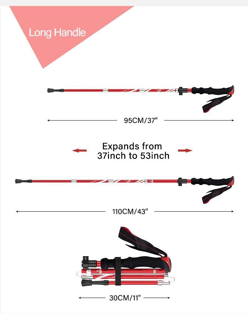 2 Piece Ultralight Trekking Poles Foldable - Beargoods 2 Piece Ultralight Trekking Poles Foldable Beargoods.co.uk 34.99 Beargoods