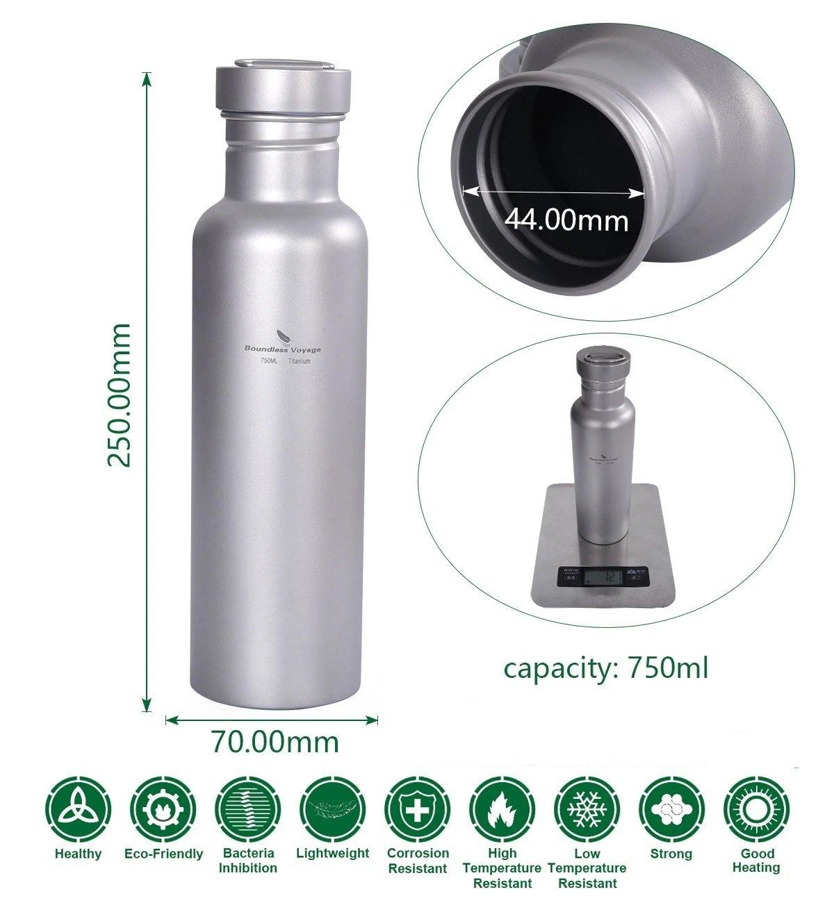 Titanium Water Bottle with Titanium Lid - Beargoods Titanium Water Bottle with Titanium Lid Beargoods.co.uk 34.99 Beargoods