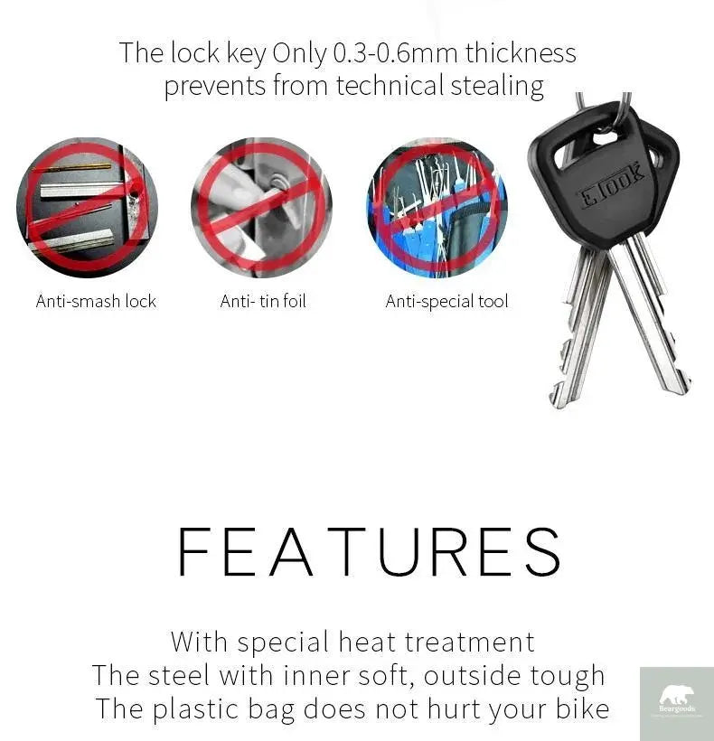 Hydraulic Shear Resistant Bike U Lock - Beargoods Hydraulic Shear Resistant Bike U Lock Beargoods.co.uk 85.99 Beargoods