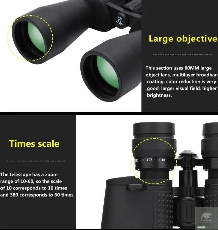 High Magnification Long Range Zoom 10-60 Times - Beargoods High Magnification Long Range Zoom 10-60 Times Beargoods.co.uk 84.99 Beargoods