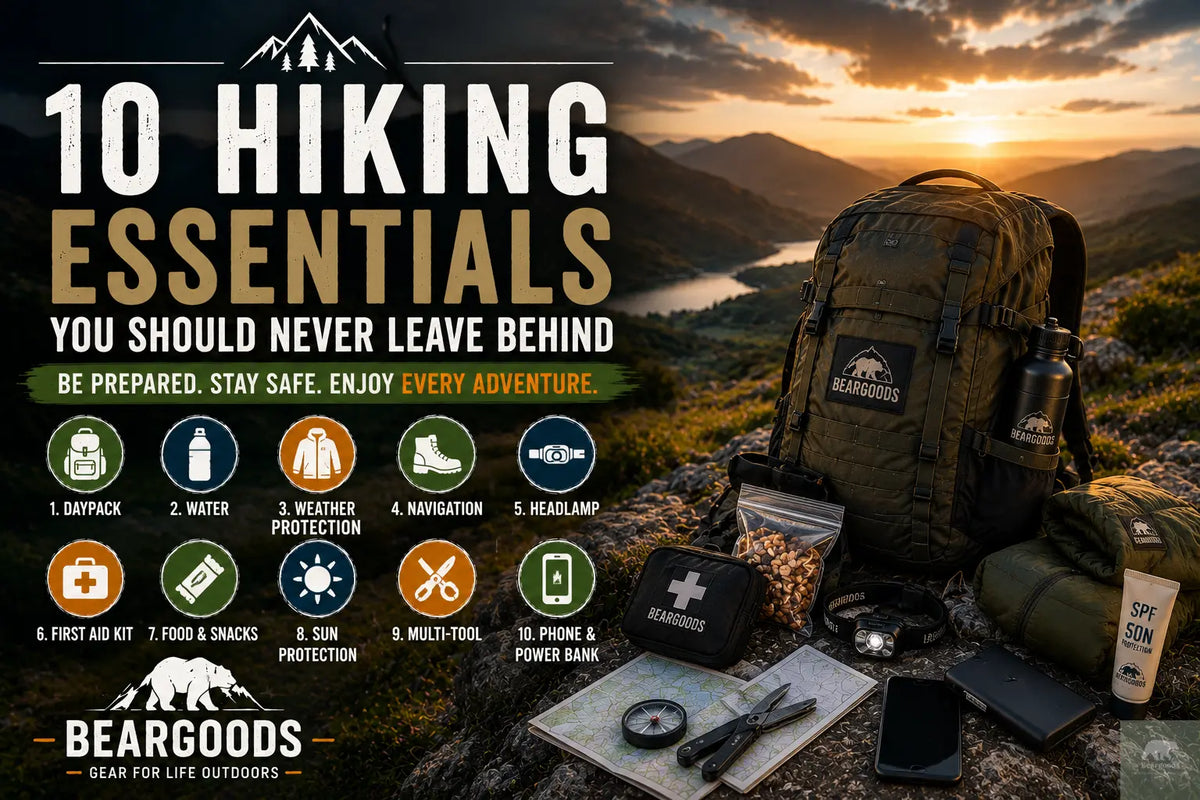 10 Hiking Essentials You Should Never Leave Behind | BearGoods Beargoods