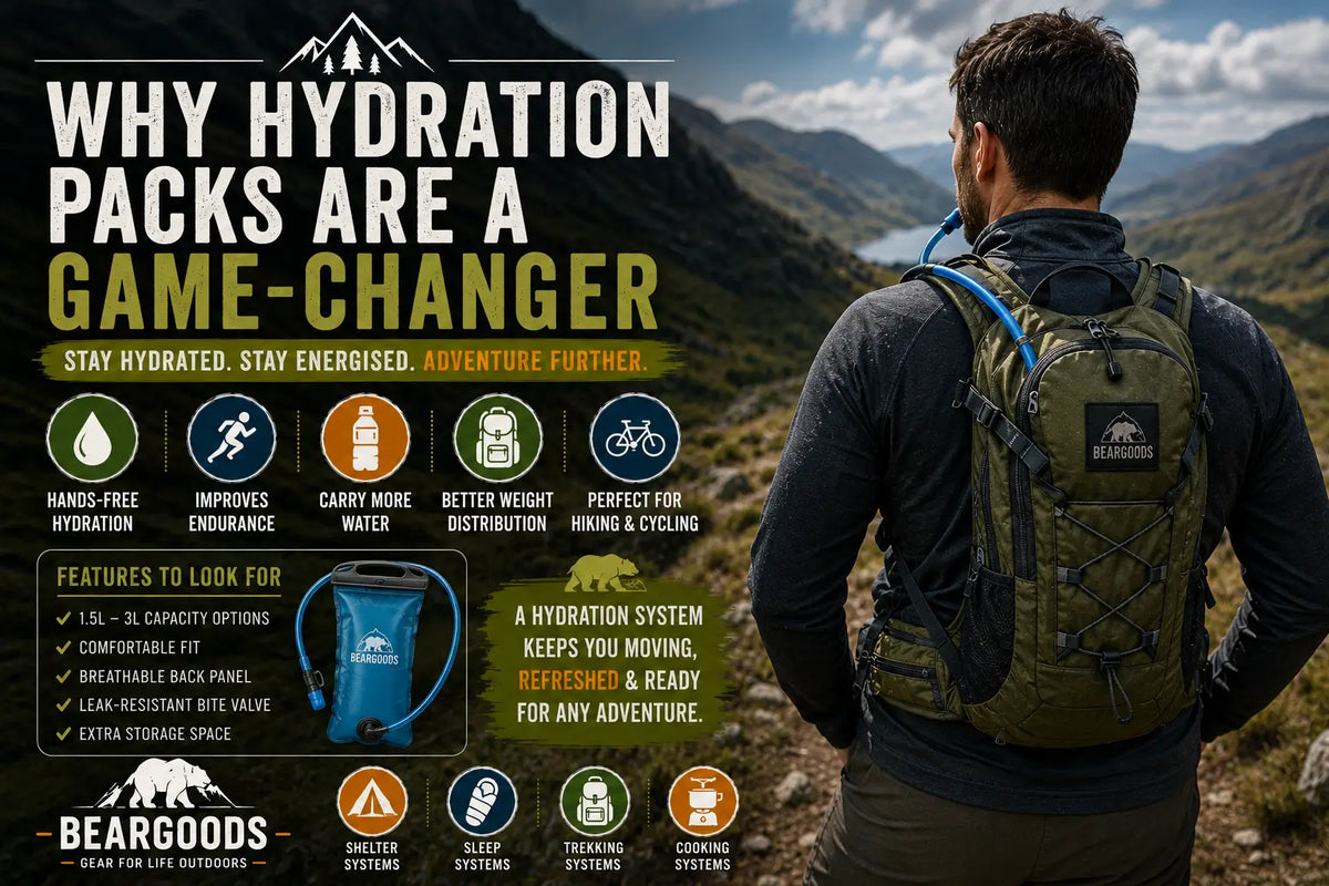 Why Hydration Packs Are a Game-Changer for Hiking, Cycling and Outdoor Adventures Beargoods