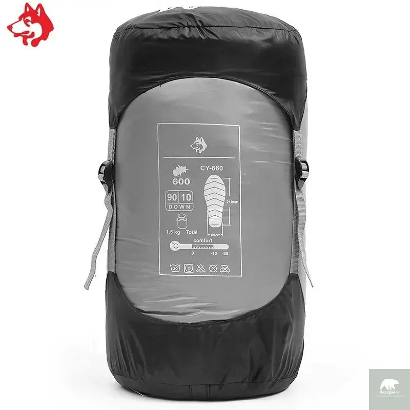 JUNGLE KING CY660 4 Seasons 3 Kinds of Thickness Camping Travel Hiking White Duck Down Feather Filled Mummy Down Sleeping Bags Beargoods