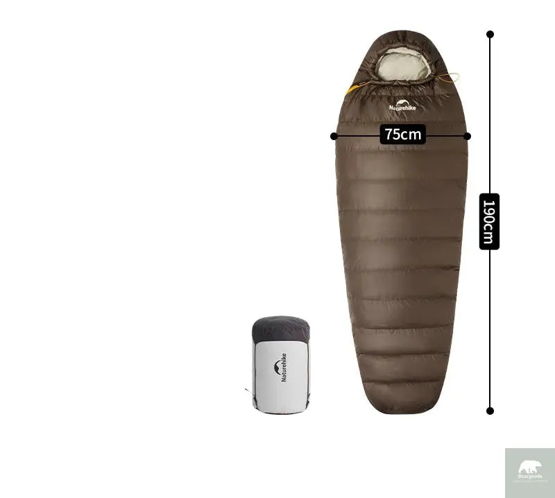 Naturehike Snowbird Camping Duck Down Sleeping Bag Adult Mummy Down Warm Sleeping Bag Ultralight Camping Quilt Sleeping Bags Beargoods