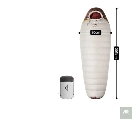 Naturehike Snowbird Camping Duck Down Sleeping Bag Adult Mummy Down Warm Sleeping Bag Ultralight Camping Quilt Sleeping Bags Beargoods