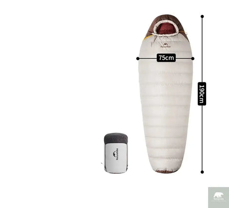 Naturehike Snowbird Camping Duck Down Sleeping Bag Adult Mummy Down Warm Sleeping Bag Ultralight Camping Quilt Sleeping Bags Beargoods