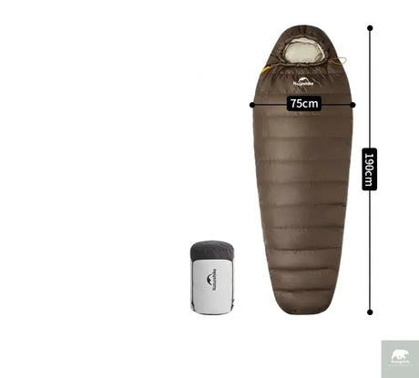 Naturehike Snowbird Camping Duck Down Sleeping Bag Adult Mummy Down Warm Sleeping Bag Ultralight Camping Quilt Sleeping Bags Beargoods