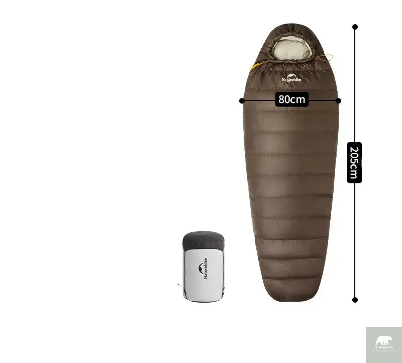 Naturehike Snowbird Camping Duck Down Sleeping Bag Adult Mummy Down Warm Sleeping Bag Ultralight Camping Quilt Sleeping Bags Beargoods